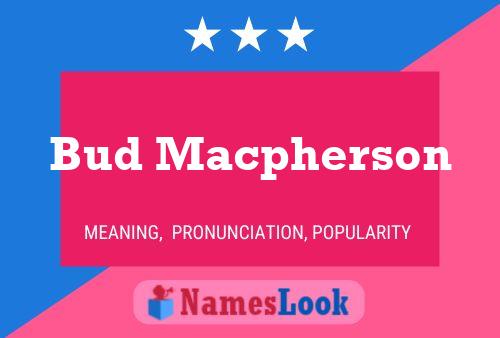 ملصق اسم Bud Macpherson