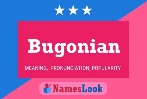 ملصق اسم Bugonian