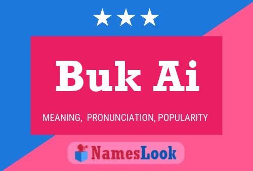 ملصق اسم Buk Ai