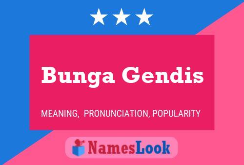 ملصق اسم Bunga Gendis