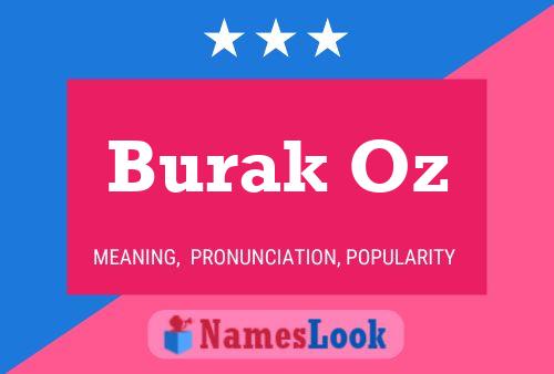 ملصق اسم Burak Oz