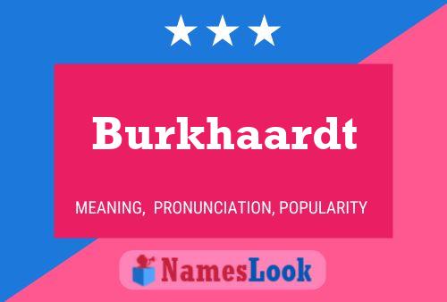 ملصق اسم Burkhaardt