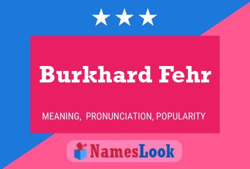 ملصق اسم Burkhard Fehr