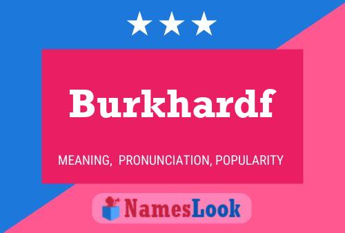 ملصق اسم Burkhardf