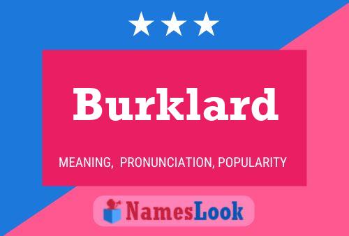 ملصق اسم Burklard