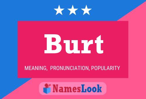 ملصق اسم Burt