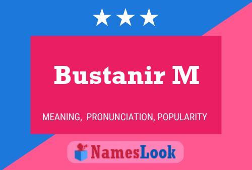 ملصق اسم Bustanir M