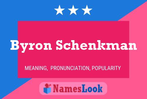 ملصق اسم Byron Schenkman