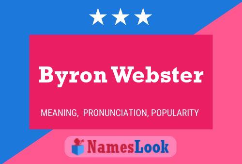 ملصق اسم Byron Webster