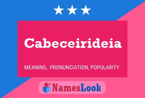 ملصق اسم Cabeceirideia