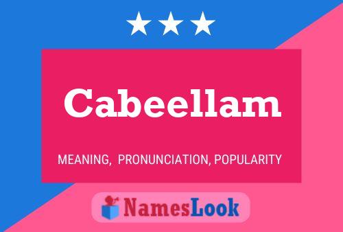 ملصق اسم Cabeellam