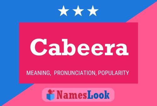 ملصق اسم Cabeera