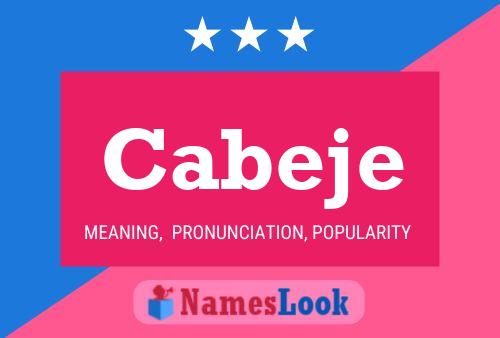 ملصق اسم Cabeje