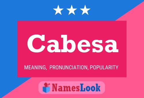 ملصق اسم Cabesa