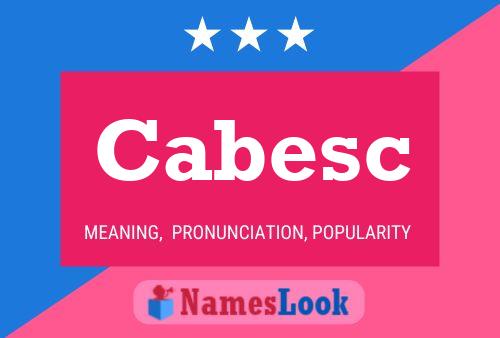 ملصق اسم Cabesc