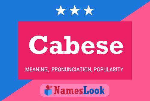 ملصق اسم Cabese