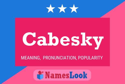 ملصق اسم Cabesky