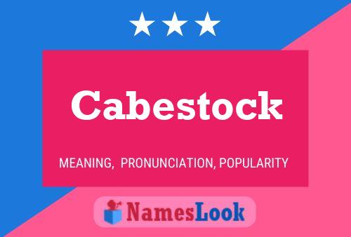 ملصق اسم Cabestock