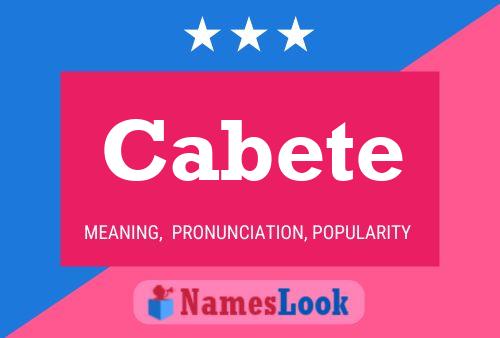 ملصق اسم Cabete