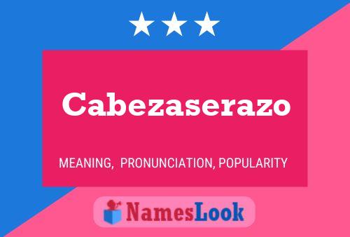 ملصق اسم Cabezaserazo