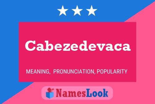 ملصق اسم Cabezedevaca