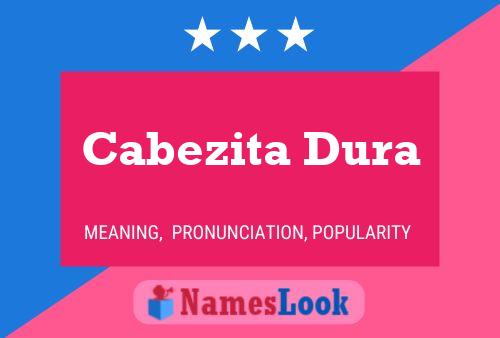 ملصق اسم Cabezita Dura