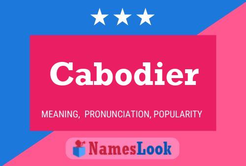 ملصق اسم Cabodier