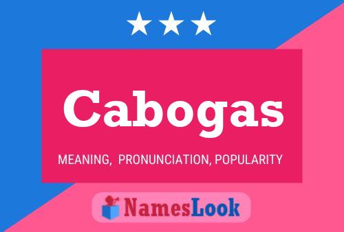 ملصق اسم Cabogas