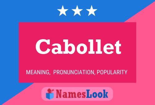 ملصق اسم Cabollet