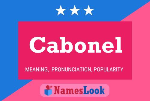 ملصق اسم Cabonel