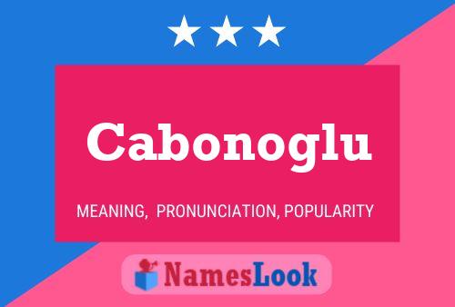 ملصق اسم Cabonoglu