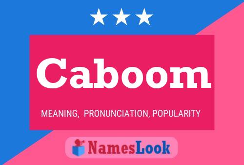 ملصق اسم Caboom