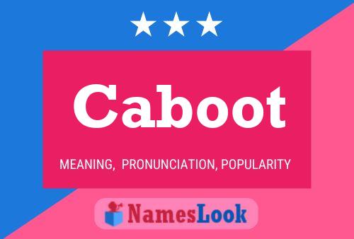 ملصق اسم Caboot