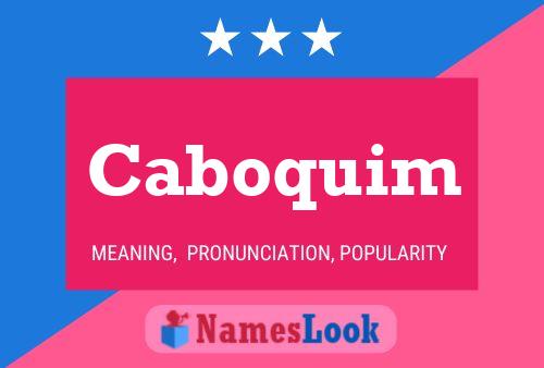 ملصق اسم Caboquim