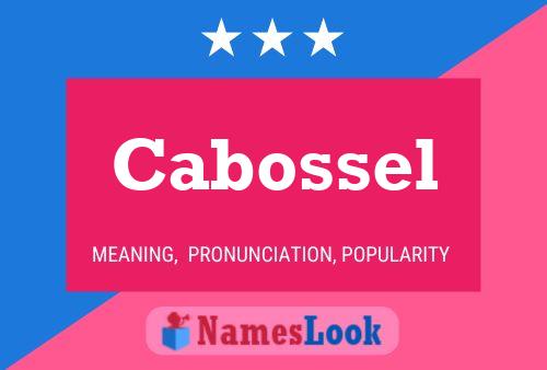 ملصق اسم Cabossel