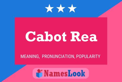 ملصق اسم Cabot Rea