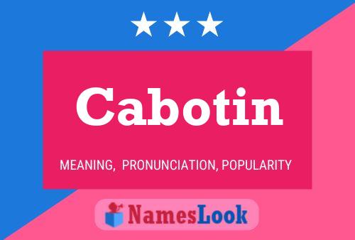 ملصق اسم Cabotin