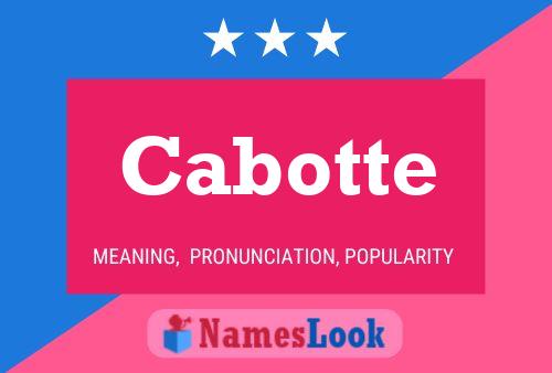 ملصق اسم Cabotte