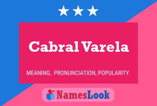 ملصق اسم Cabral Varela