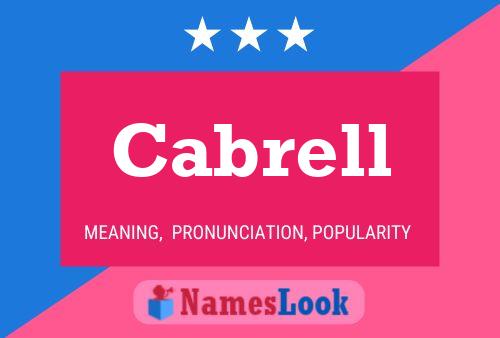 ملصق اسم Cabrell