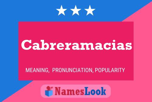 ملصق اسم Cabreramacias