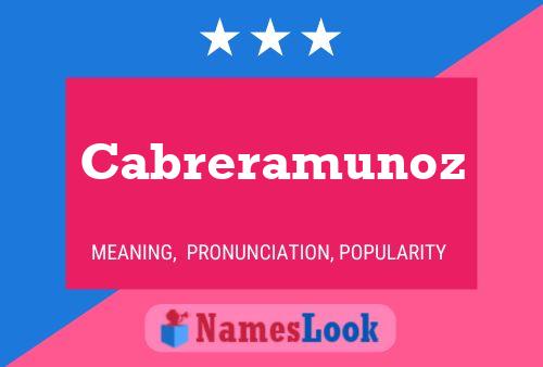 ملصق اسم Cabreramunoz