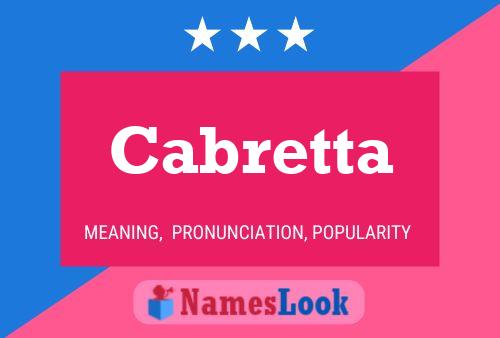 ملصق اسم Cabretta