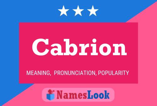 ملصق اسم Cabrion