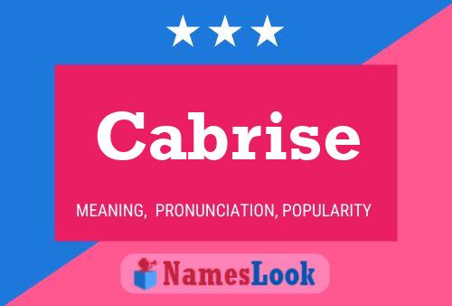 ملصق اسم Cabrise