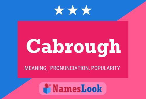 ملصق اسم Cabrough