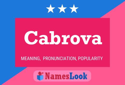 ملصق اسم Cabrova