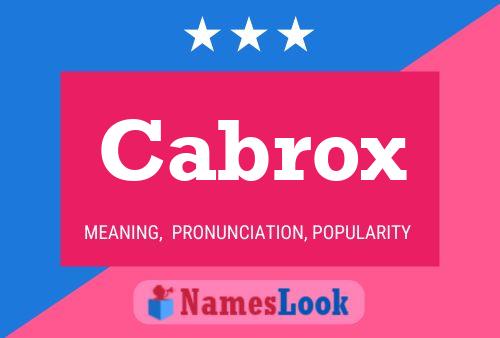 ملصق اسم Cabrox