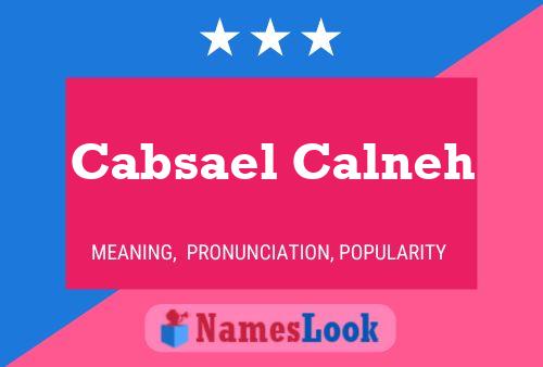 ملصق اسم Cabsael Calneh