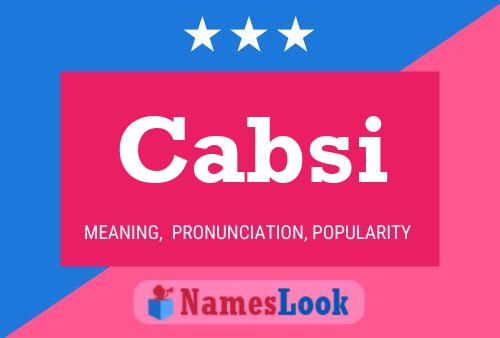 ملصق اسم Cabsi